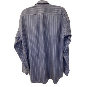 Bullock & Jones Men's Blue/White Dress Shirt Size XL
